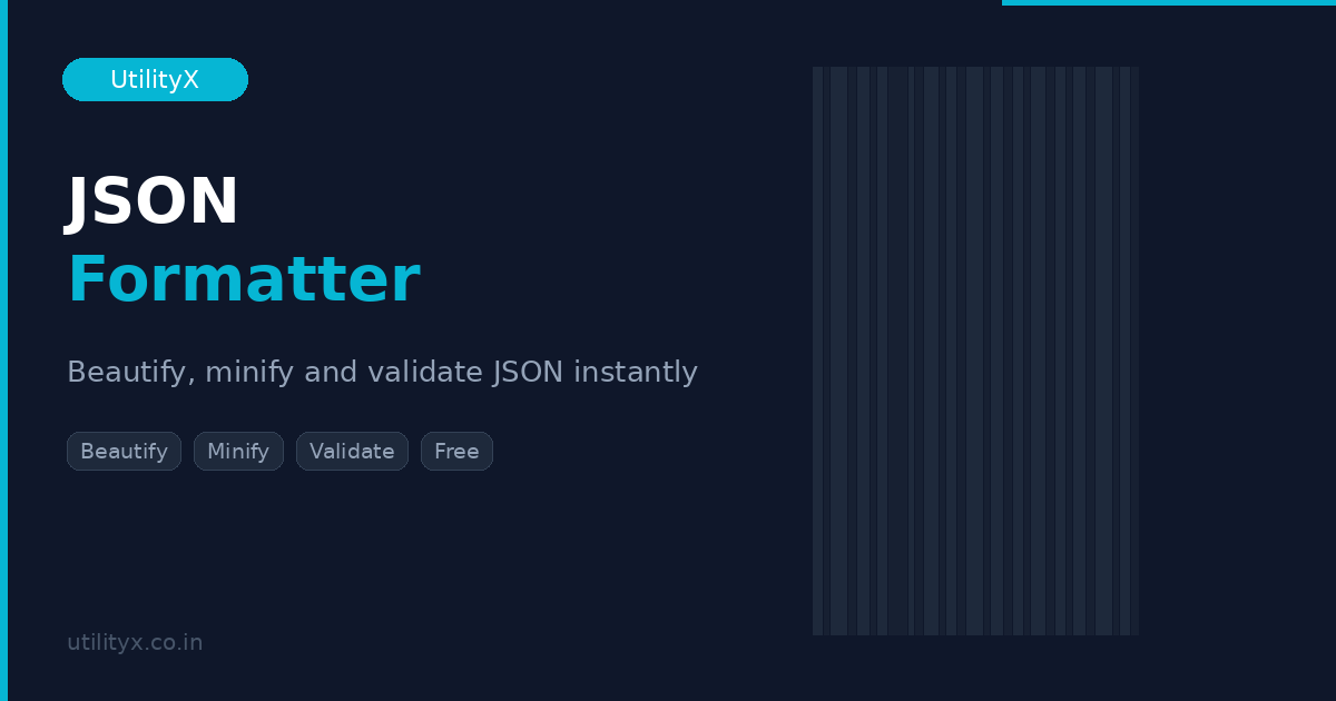 Free Online JSON Formatter & Validator - Format, Minify, Check JSON ...